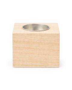 Portacandela in legno personalizzato