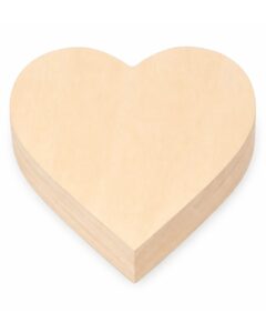 Scatola in legno cuore personalizzata
