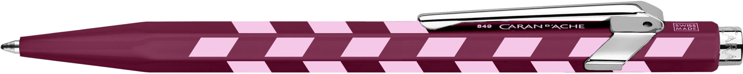 CARAN D'ACHE Penna sfera 849 Mosaic NM0849.304 rosso granato