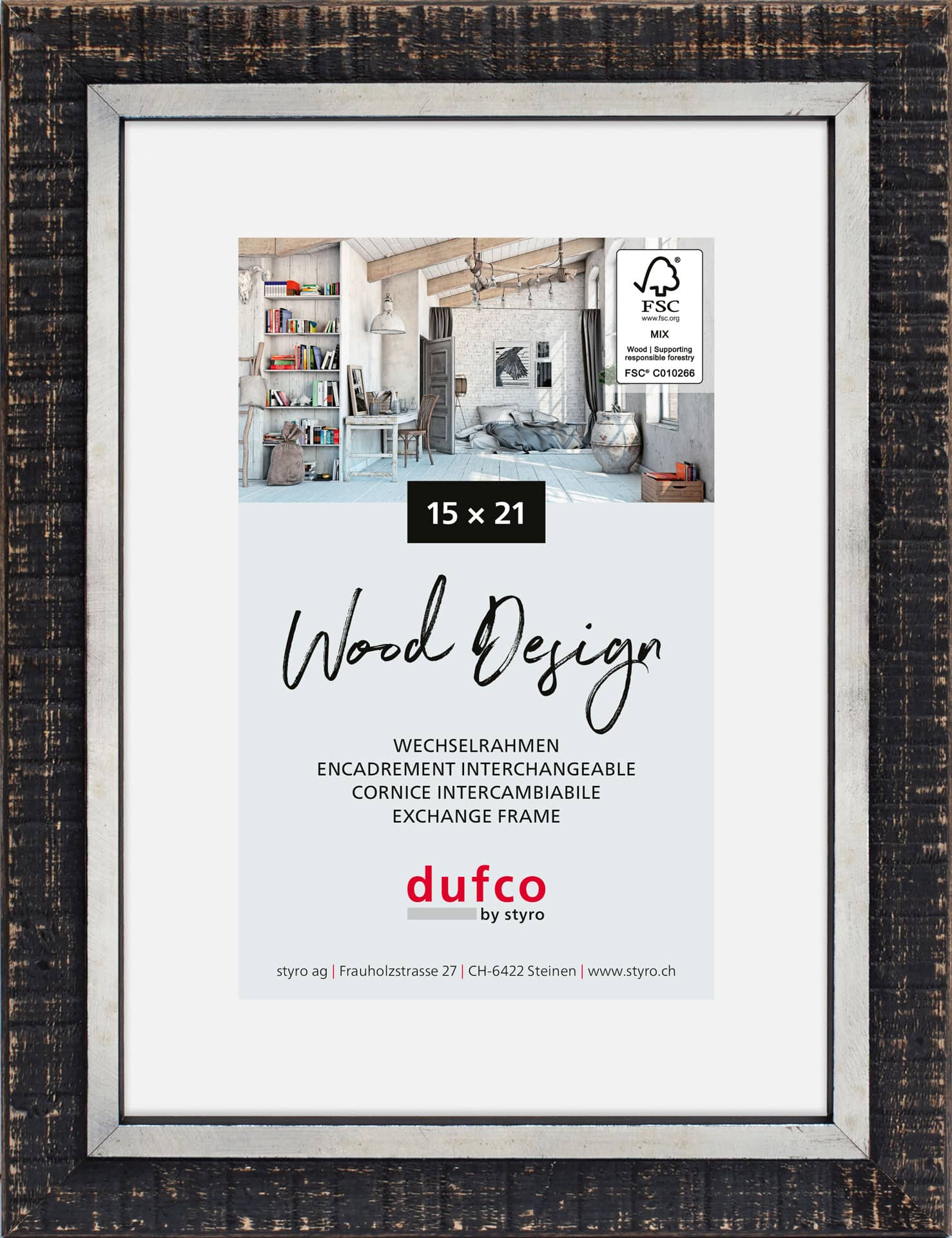 DUFCO Cornice Lima 15x21cm 1610.81132 antracite