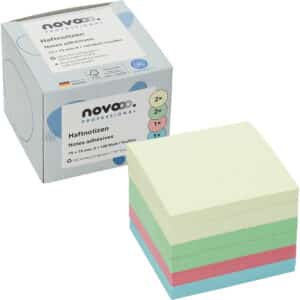 NOVOOO Sticky Notes Recycling 75x75mm 5654-88box assortito 6x100 foglio