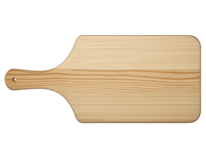 Tagliere in legno con manico orizzontale