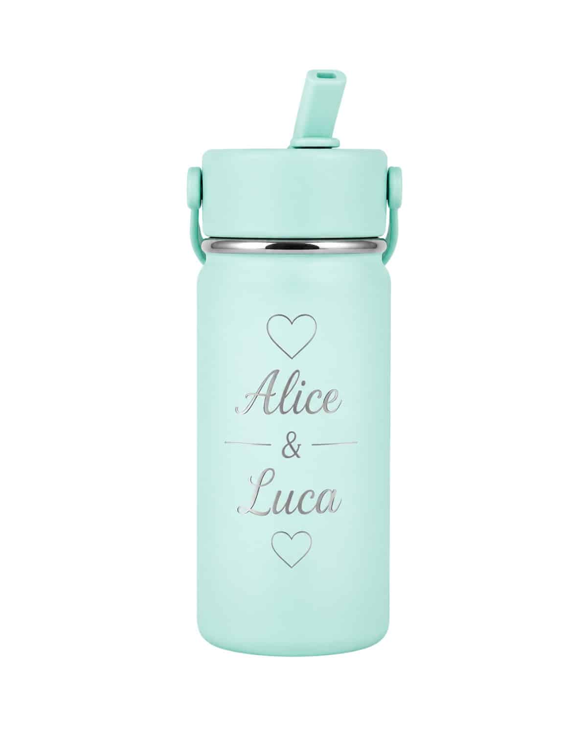 Thermos Personalizzata con cannuccia Menta