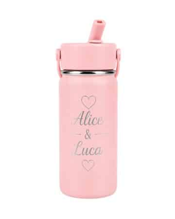 Thermos personalizzata di colore rosa