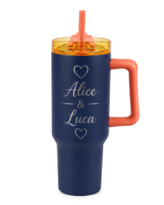 Tazza Thermos Blu Personalizzata