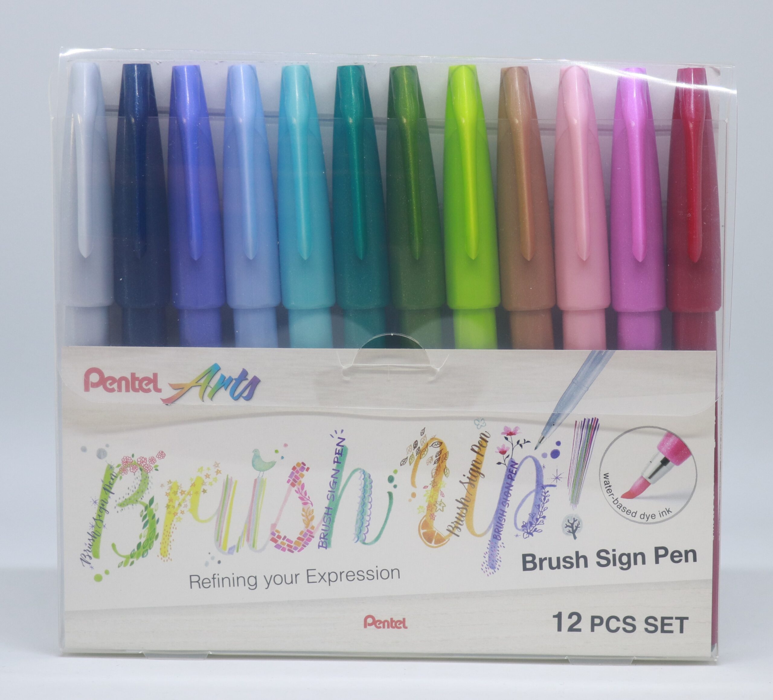 PENTEL Brush Sign Pen SES15C-12P1 12 colori, astuccio