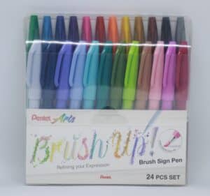 PENTEL Brush Sign Pen SES15C-24ST1 24 colori, astuccio