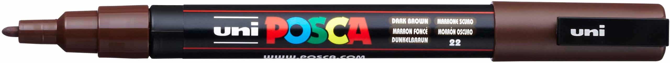POSCA Marker 0.9-1.3mm PC-3M Dark brown marrone