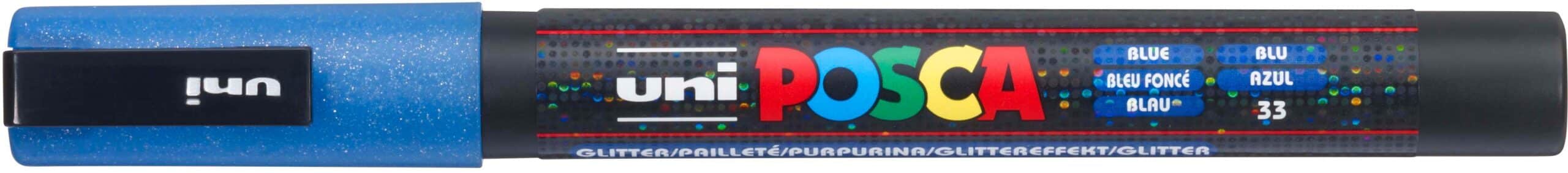 POSCA Marker 0.9-1.3mm PC-3ML BLUE blu glitter