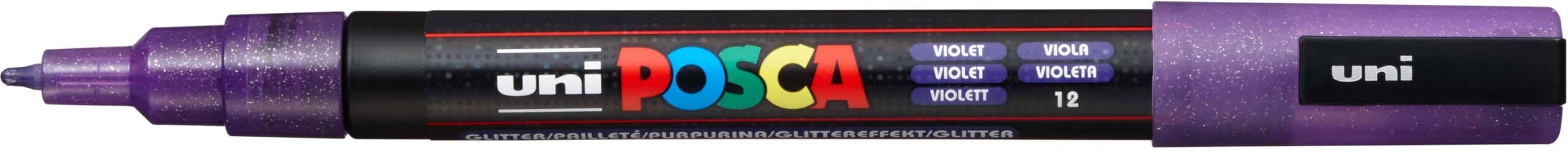 POSCA Marker 0.9-1.3mm PC-3ML VIOLE viola glitter