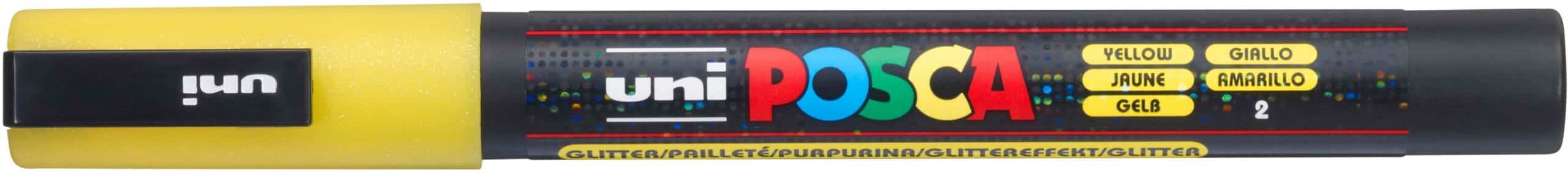 POSCA Marker 0.9-1.3mm PC-3ML YELLO giallo glitter