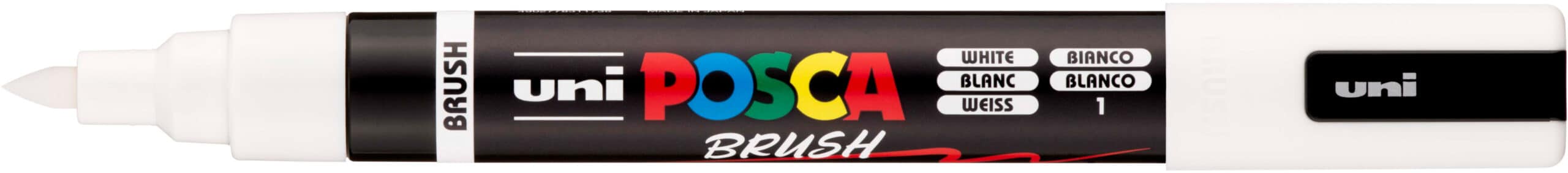 POSCA Brush Marker 1-4mm PC-5BRWHITE bianco