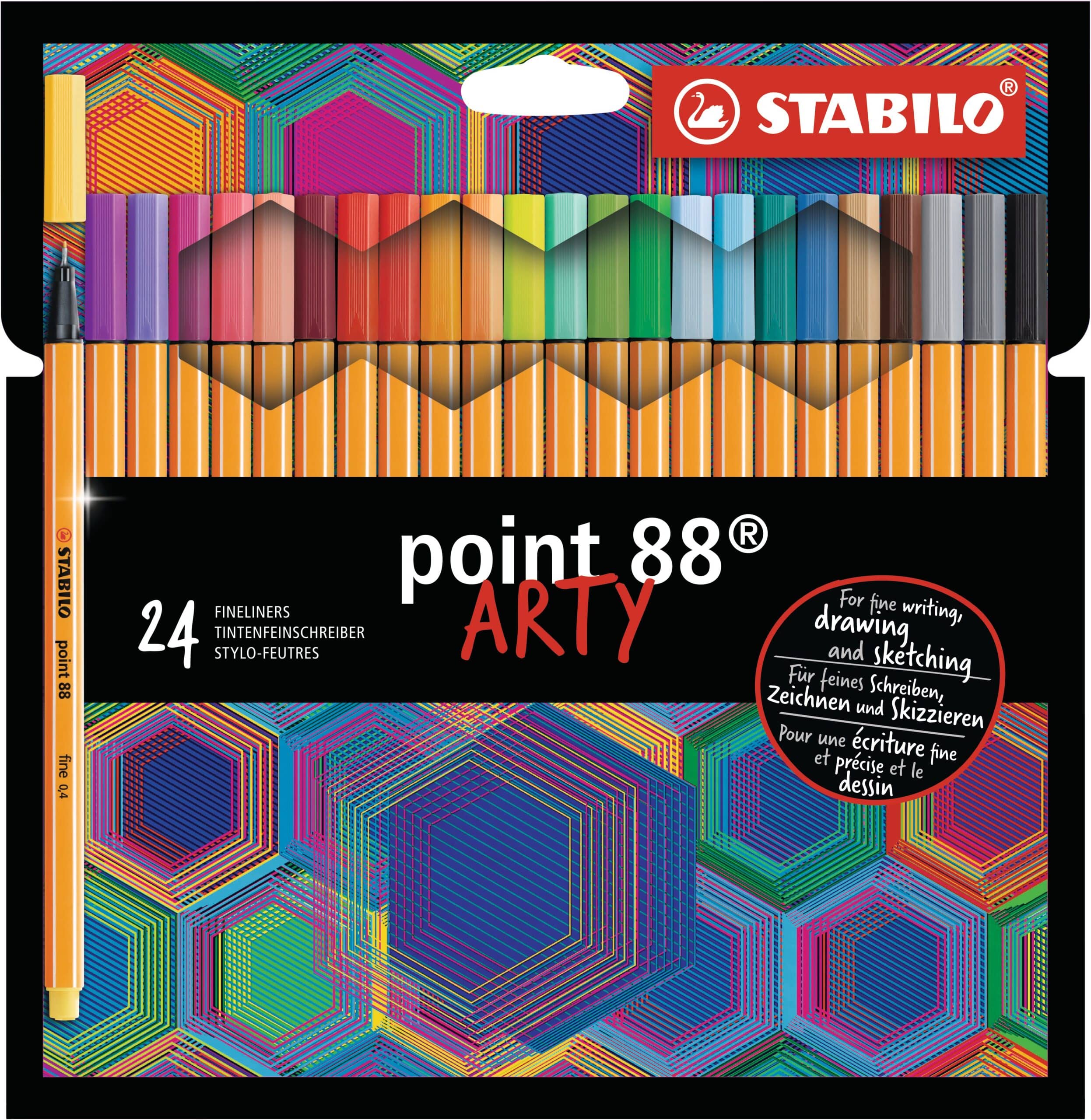 STABILO Fineliner Point 88 Arty 8824/1-20 24 pezzi ass.