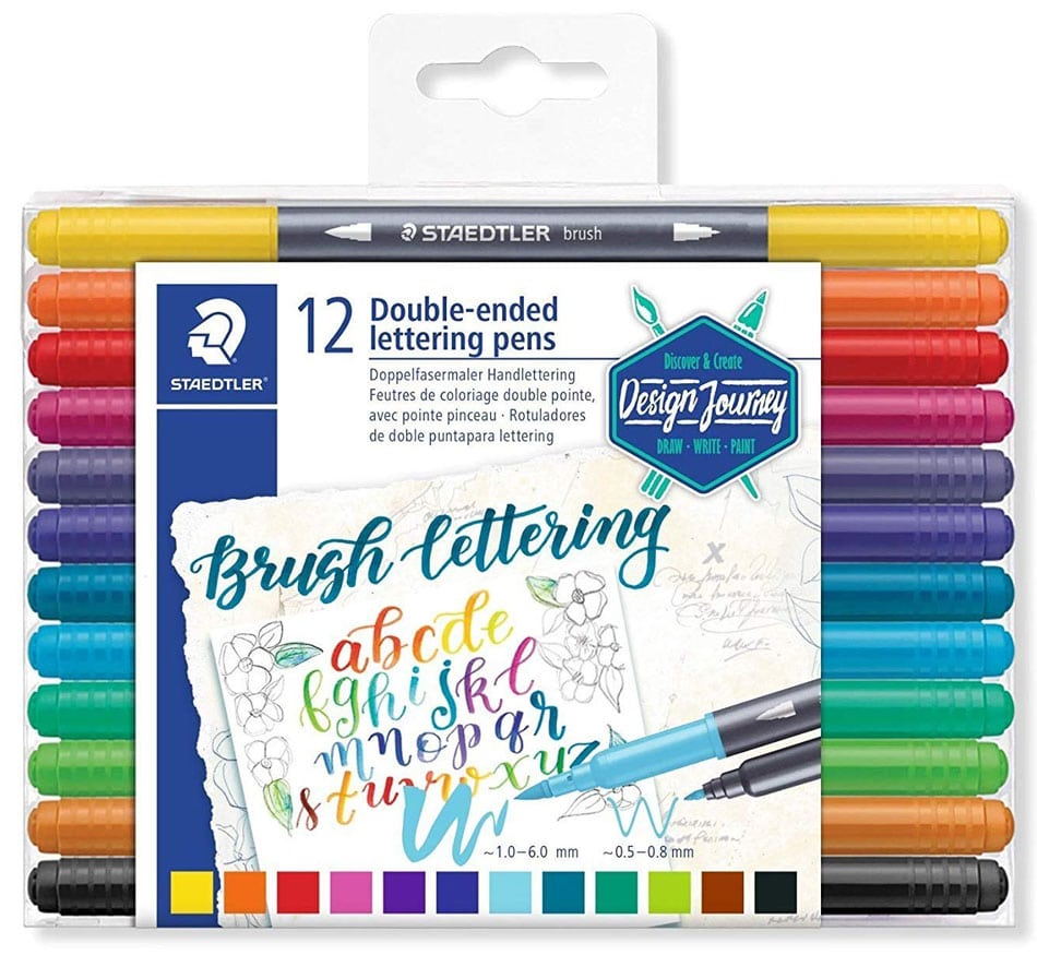STAEDTLER Penna fibra Handlettering 3004TB12 Design Journey, 12 pezzi