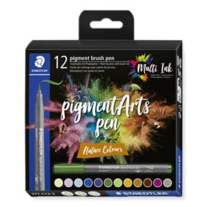 STAEDTLER Penne in fibra con punta pen 371 C12-3 pigment pen 376 12er Set