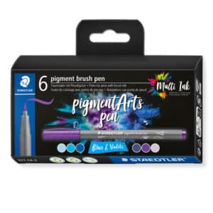STAEDTLER Penne pen con punta in fibra 371 C6-2 pigment pen 376 6er Set