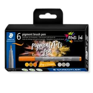 STAEDTLER Penne pen con punta in fibra 371 C6-4 pigment pen 376 6er Set