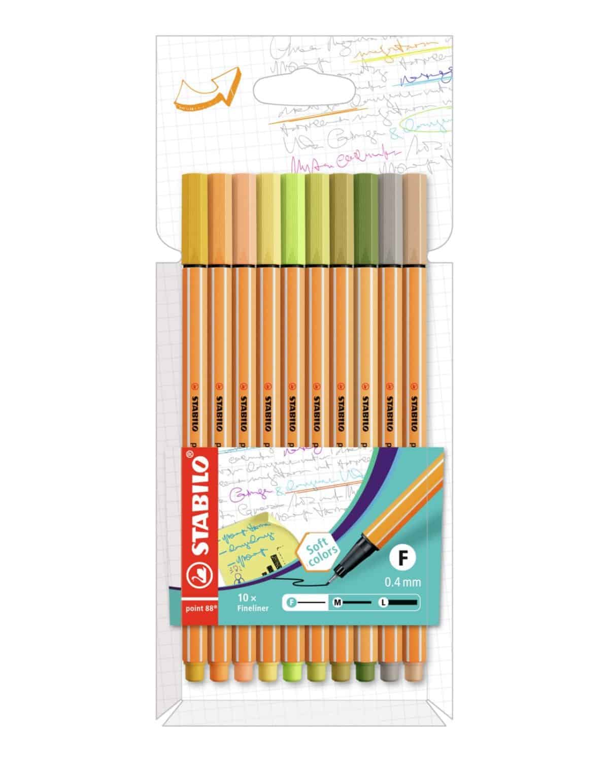 STABILO Fineliner Point 88 0.4mm 8810-22-5 10 colori ass.