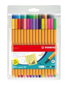 STABILO Fineliner Point 88 0.4mm 8830-1 25+5 neon astuzzio
