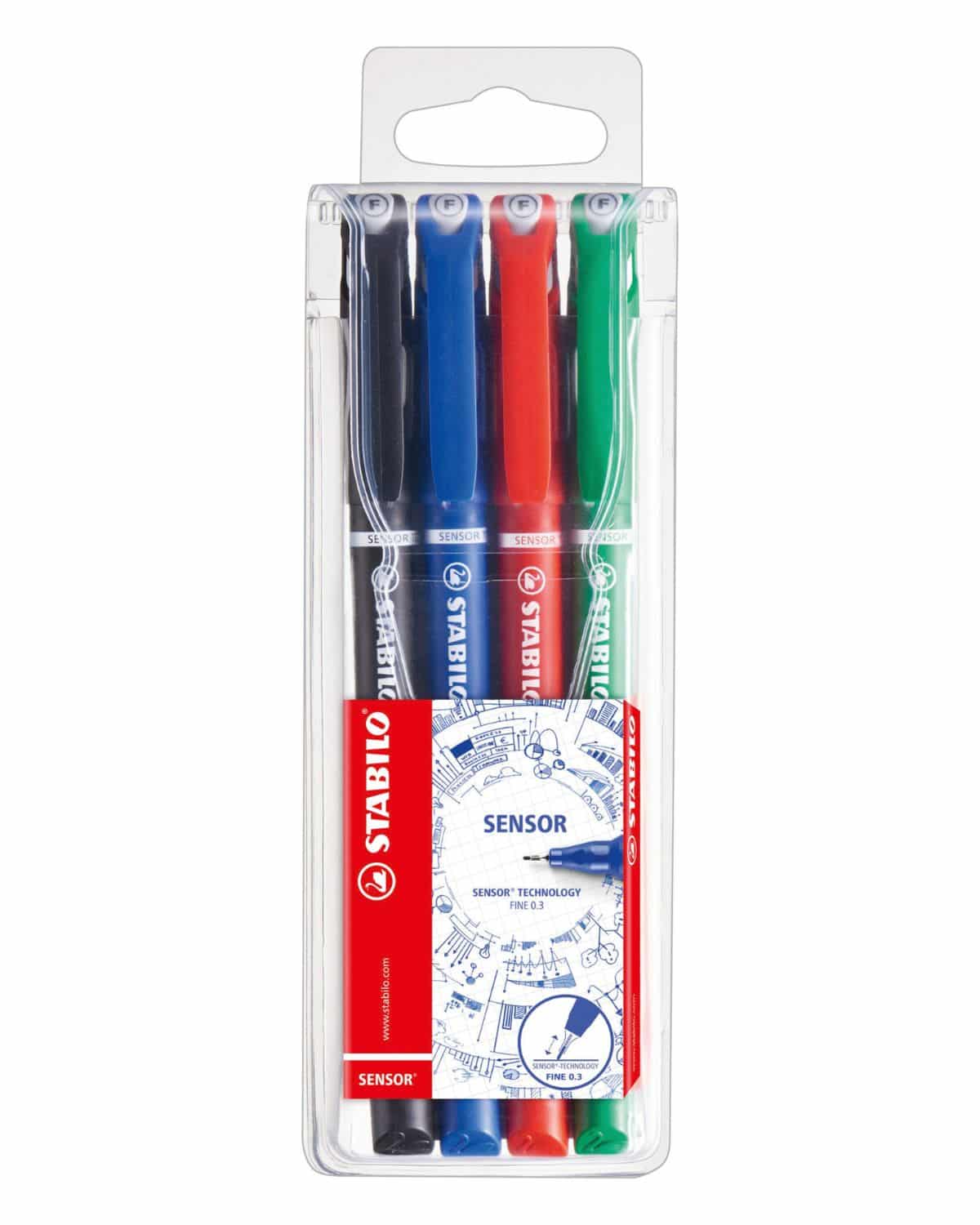 STABILO Fineliner sensor 0,3mm(F) 189/4 4 colori