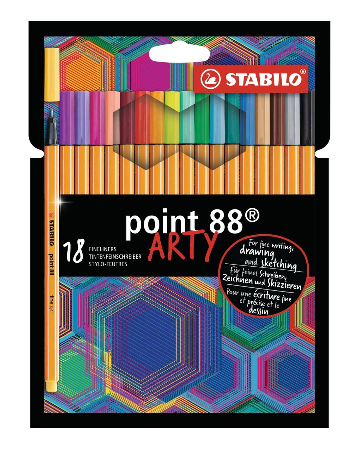 STABILO Fineliner Point 88 Arty 8818/1-20 18 pezzi ass.