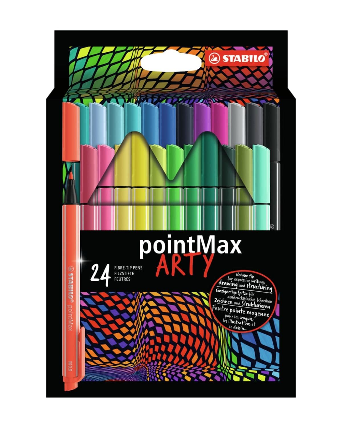 STABILO Fineliner PointMax 0.8mm 488/24-2 24 colori ass.