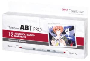 TOMBOW Dual Brush Pen ABT PRO ABTP-12P-5 Manga Set Shonen 12 pezzi
