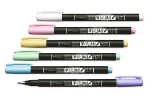 TOMBOW Set di calligrafia WS-BS WS-BS-6P Fudenosuke, pastel 6 pezzi