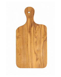 Tagliere in legno di olivo con manico