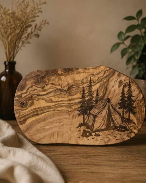 Tagliere in legno d'ulivo personalizzato