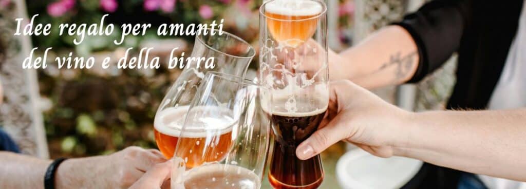 Banner idee regalo per amanti birra e vino