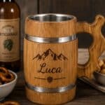 Boccale da birra in legno personalizzato