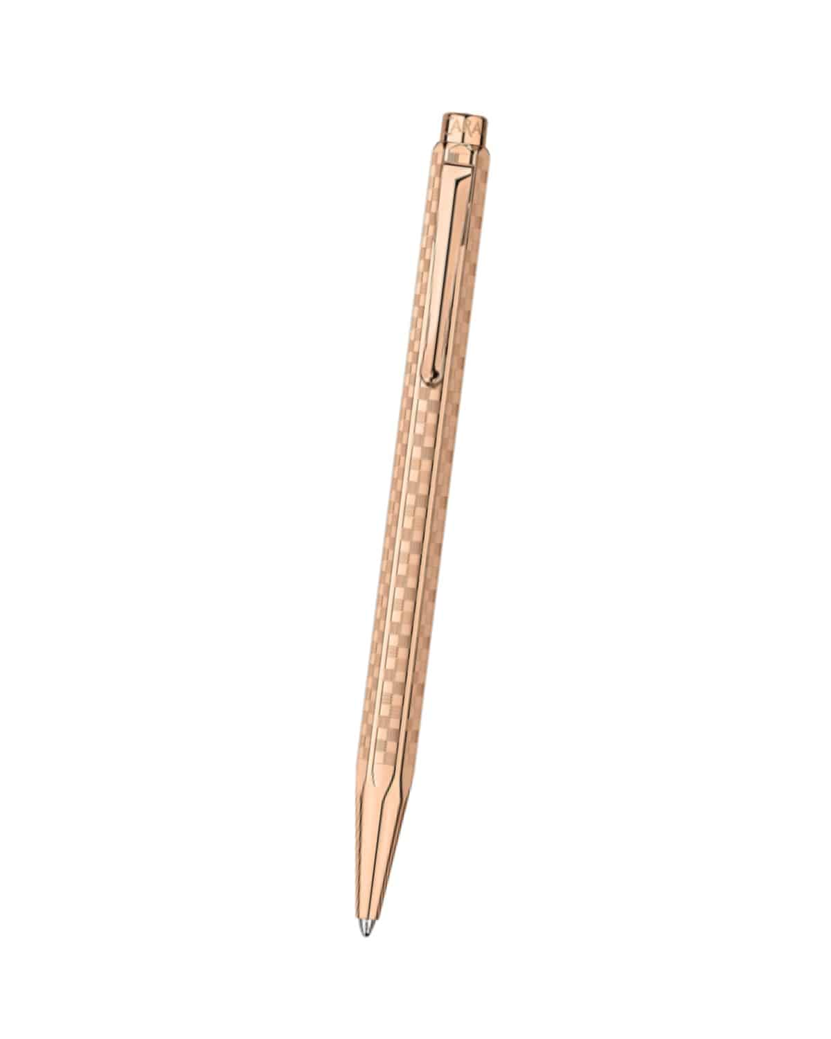 CARAN D'ACHE Penna a sfera Ecridor Damier Rosa personalizzabile