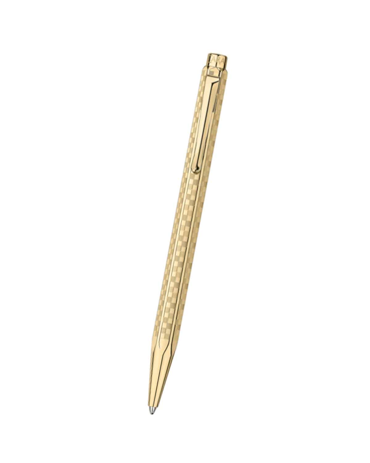 CARAN D'ACHE Penna a sfera Ecridor Damier Oro personalizzabile