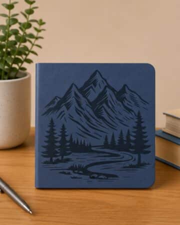 Sketchbook personalizzato di colore blu