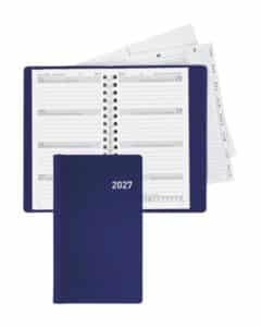 BIELLA Agenda Bruxelles Wire-O 2027 858773050027U 1S/2P blu ML 8.5x15.3cm