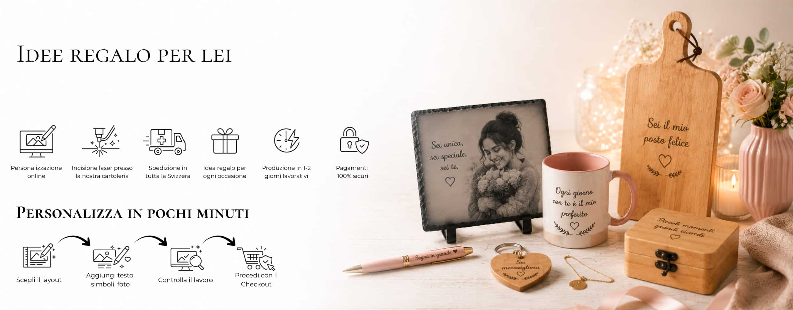 Banner della pagina Idee regalo per lei