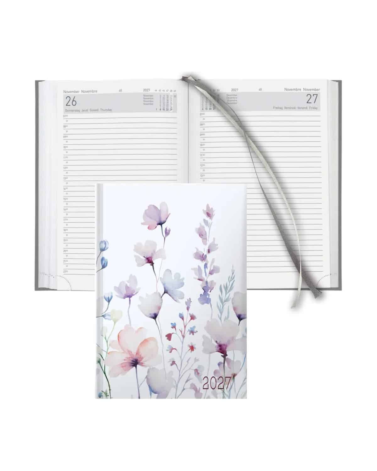 BIELLA Agenda Execut 2027 806513720027U 1G/1P Wildflower 14.5x20.5cm