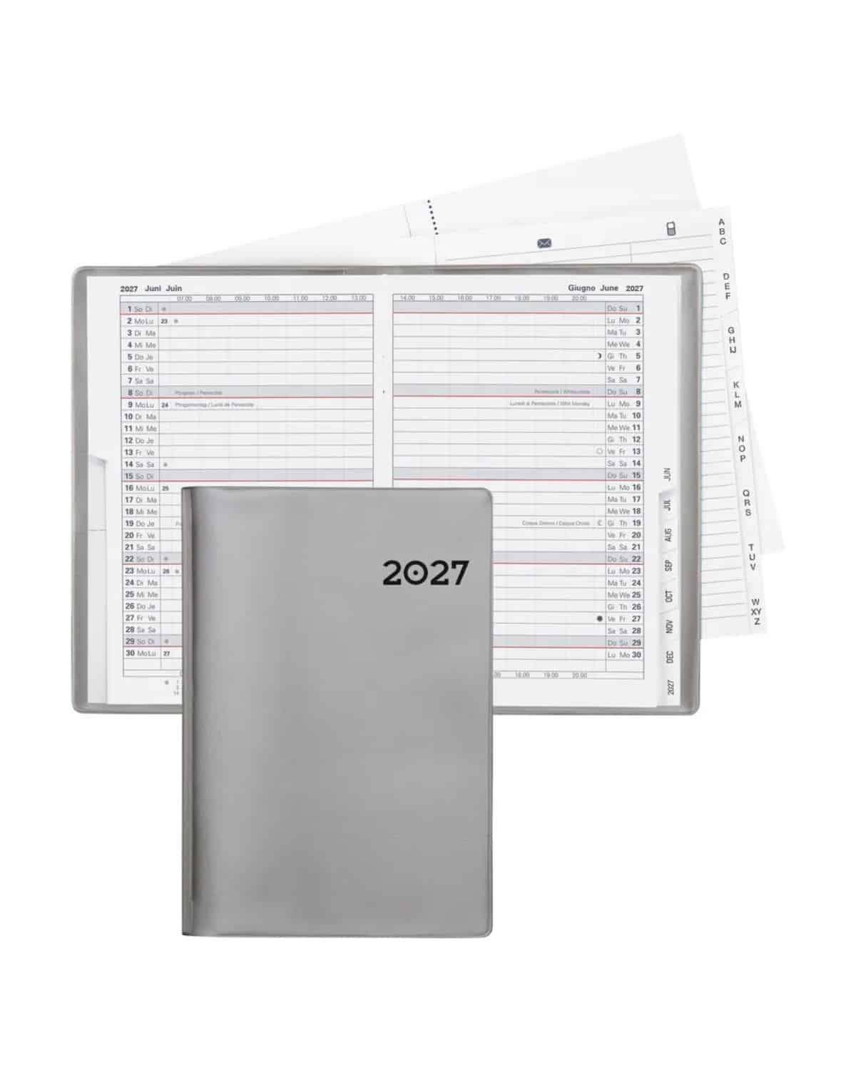 BIELLA Agenda Istanbul 2027 855612280027U 1M/2P silber ML 10.6x15.3cm