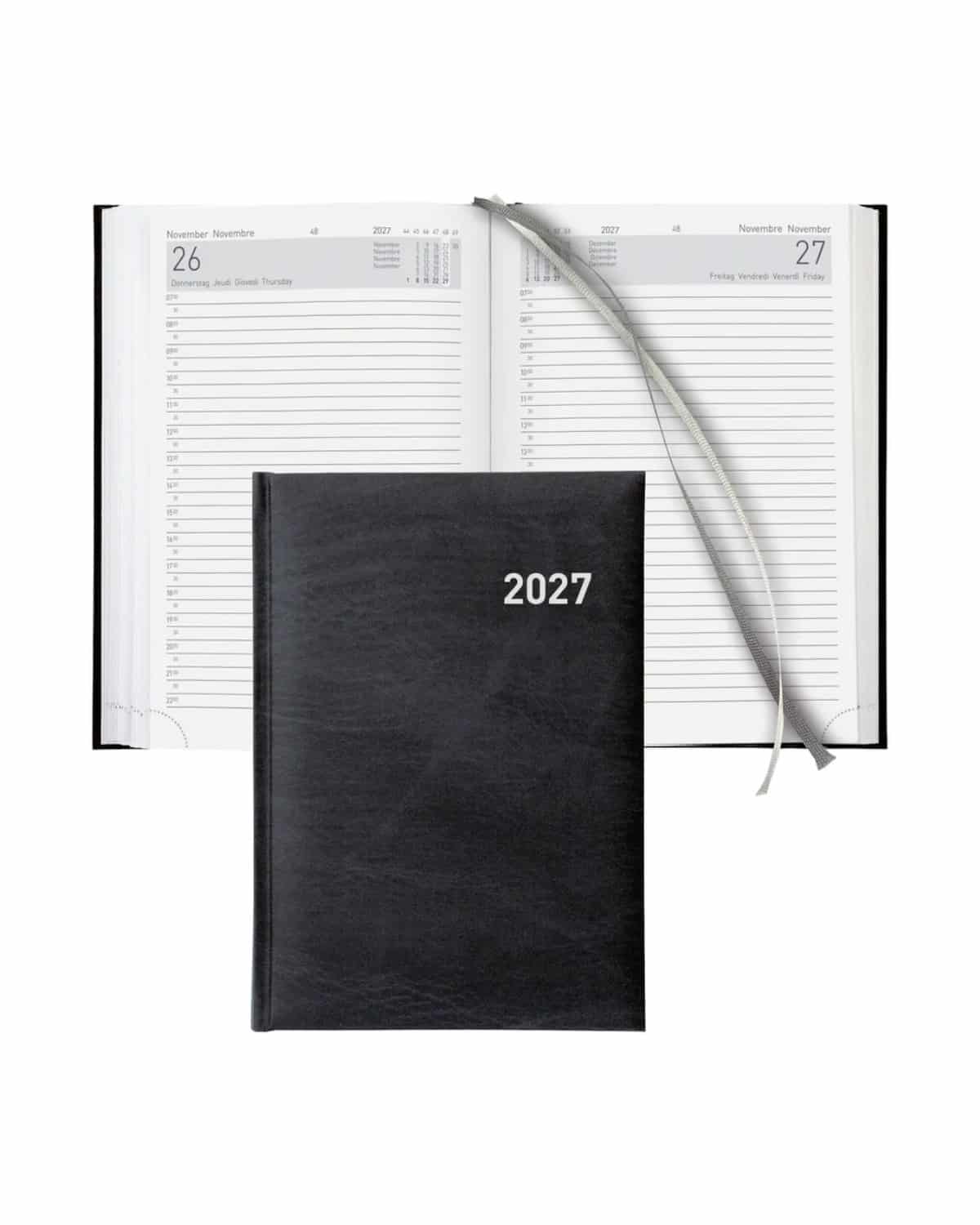 BIELLA Agenda Executive 2027 806510020027U 1G/1P nero ML 14.5x20.5cm