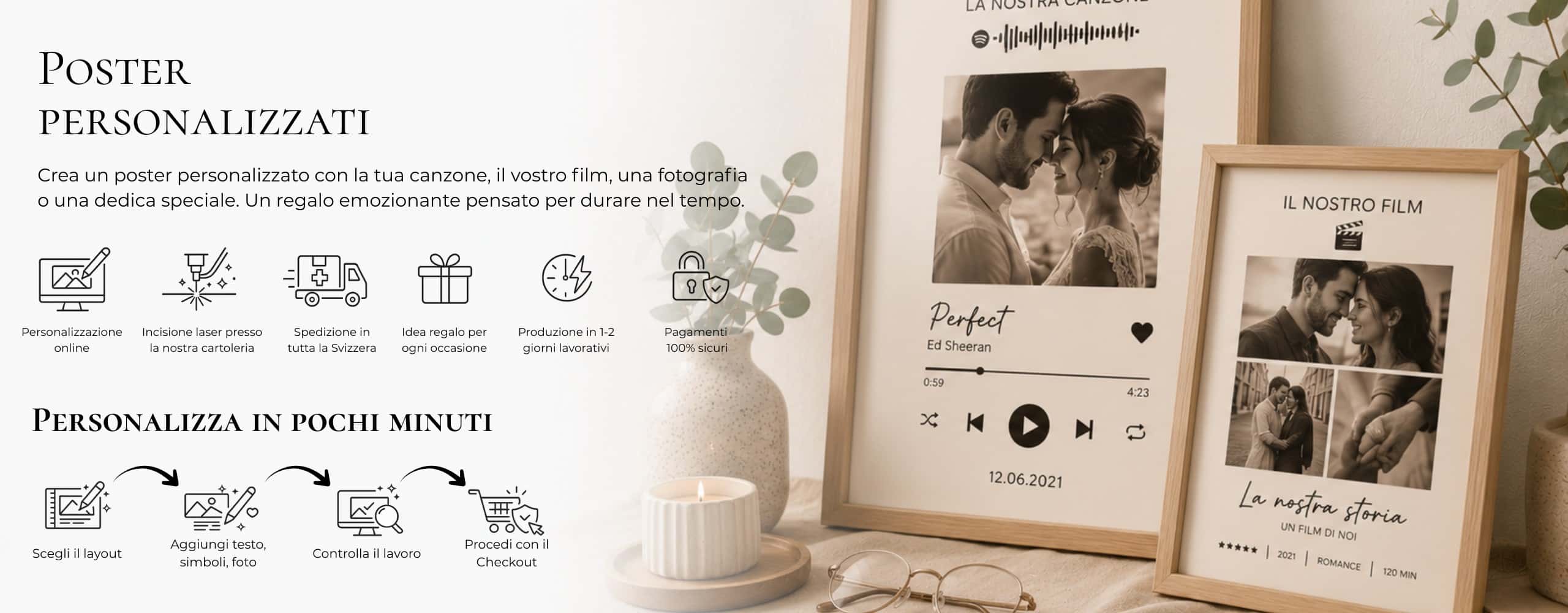 Banner della pagina poster personalizzate