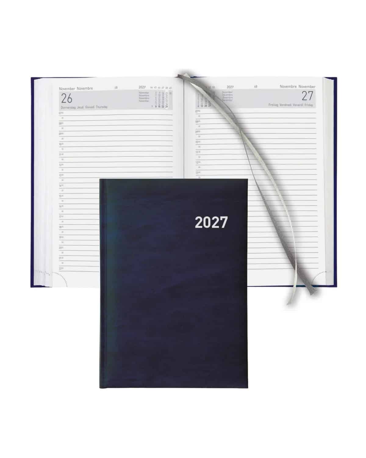 BIELLA Agenda Executive 2027 806510050027U 1G/1P blu ML 14.5x20.5cm