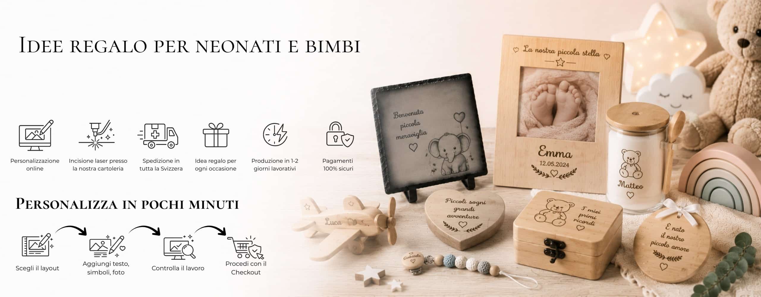 Banner della pagina Idee regalo per neonati e bimbi