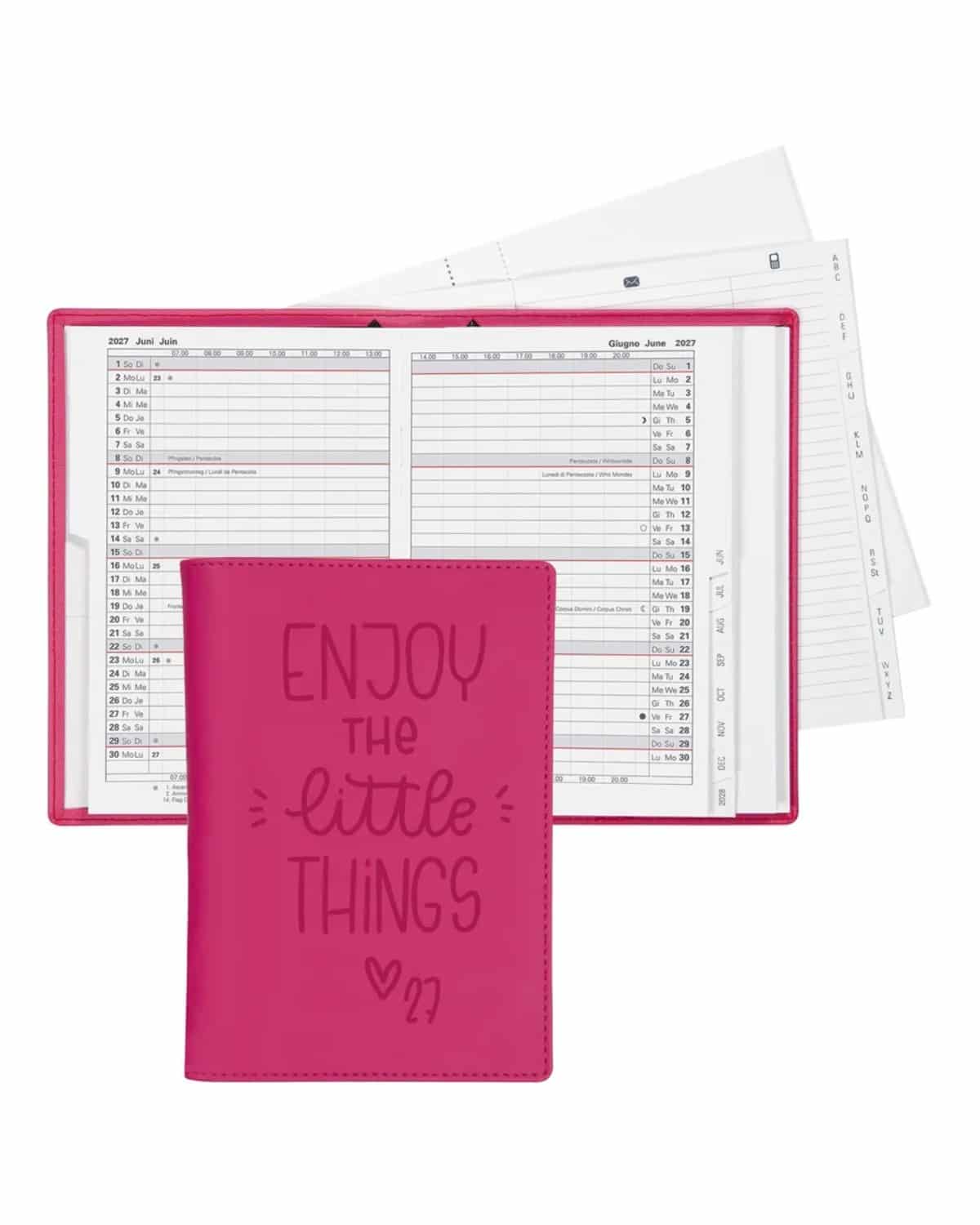 BIELLA Agenda Istanbul 2027 855715400027U 1M/2P rosa ML 10.6x15.3cm