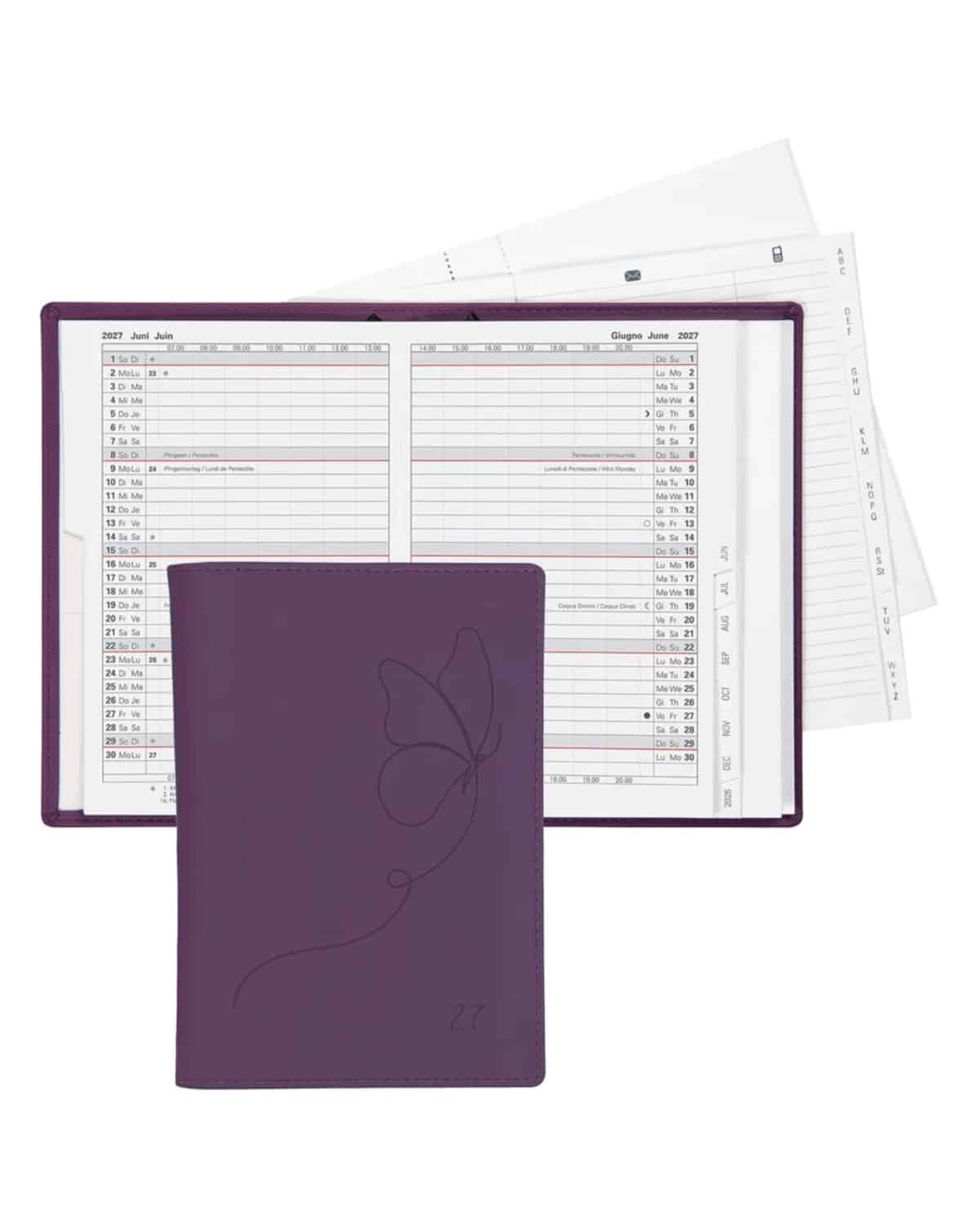 BIELLA Agenda Istanbul 2027 855715420027U 1M/2P violet ML 10.6x15.3cm