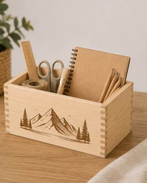 Scatola portaoggetti in legno personalizzata