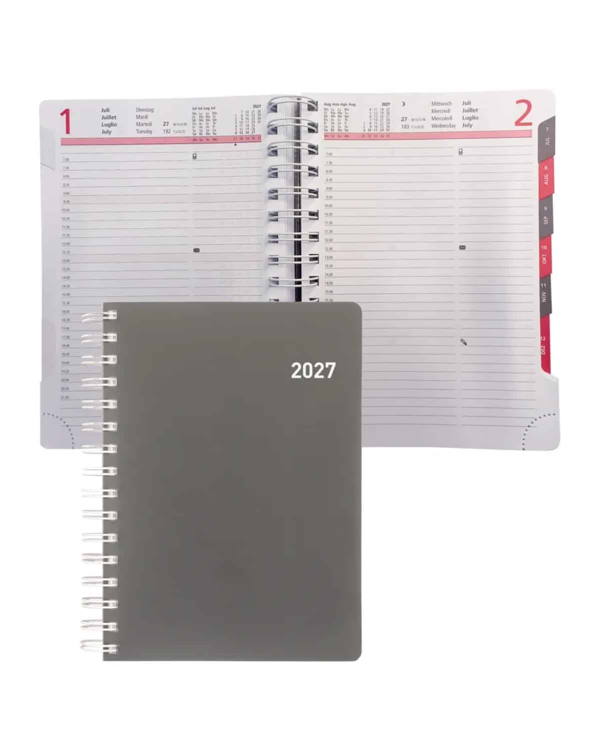 BIELLA Agenda Registra plus W-O 2027 808510000027U 1G/1P Cylar ML 14.5x20.5cm