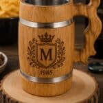 Boccale da birra in legno personalizzato