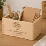 Scatola portaoggetti in legno personalizzata