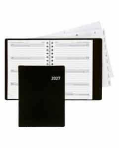 BIELLA Agenda Memento Wire-O 2027 858673020027U 1S/2P nero ML 10.1x14.2cm